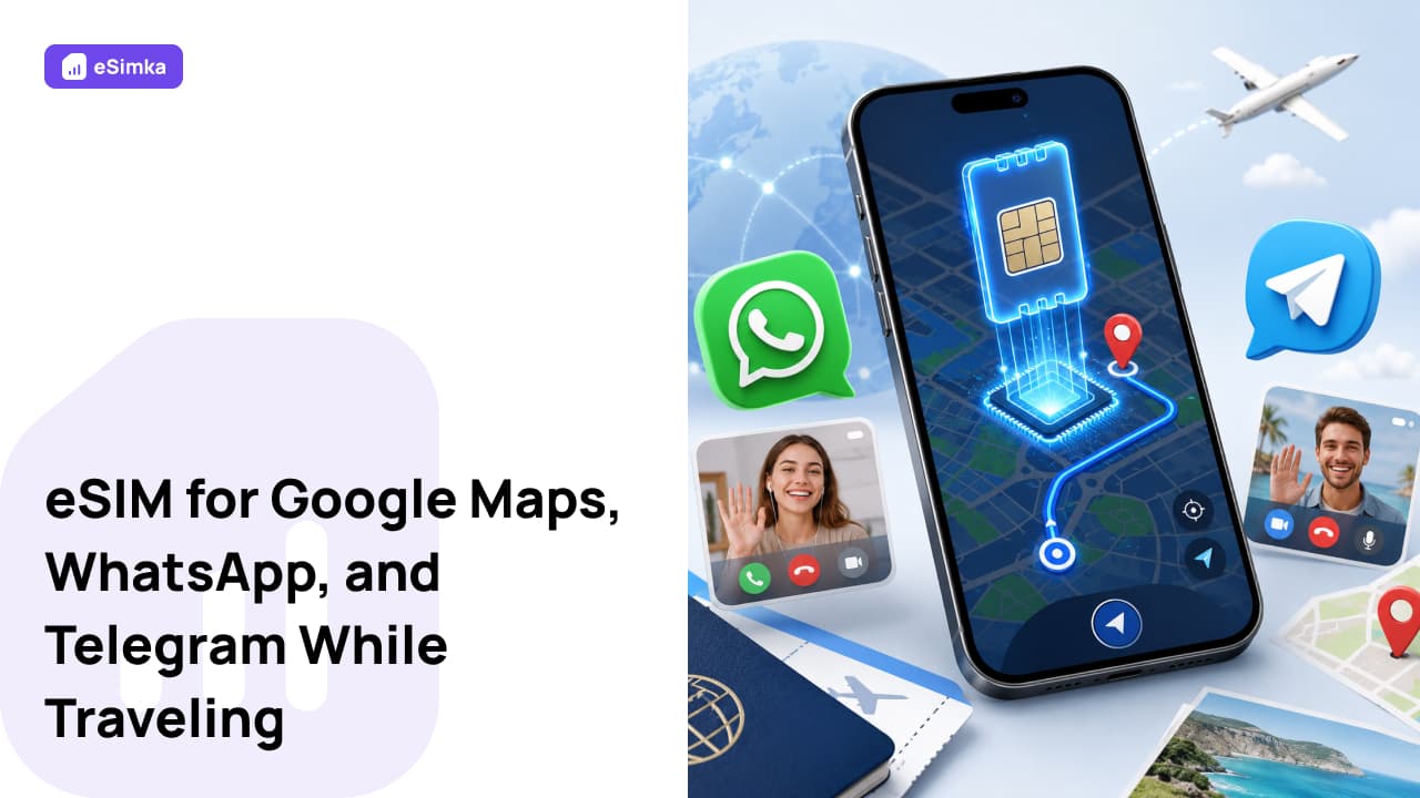 eSIM for Google Maps